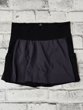 Adidas Black Athletic Skort Shorts Climacool Running Tennis Size S